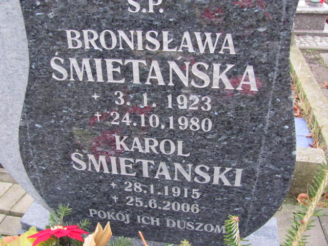 Bronisława Śmietańska 1923 Gliwice Wójtowa Wieś - Grobonet - Wyszukiwarka osób pochowanych