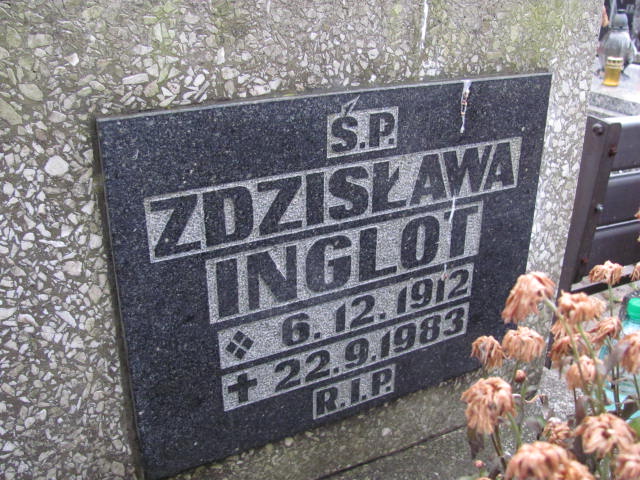 Zdzisława Inglot 1912 Gliwice Wójtowa Wieś - Grobonet - Wyszukiwarka osób pochowanych