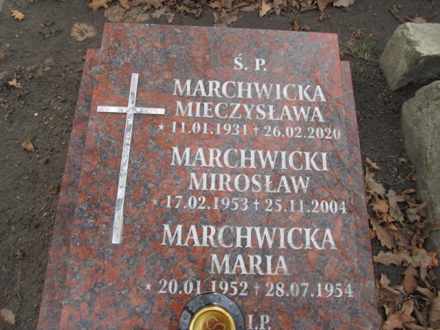 Maria Marchwicka 1952 Gliwice Wójtowa Wieś - Grobonet - Wyszukiwarka osób pochowanych