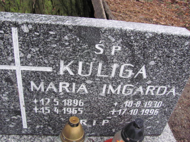 Irmgarda Kuliga 1930 Gliwice Wójtowa Wieś - Grobonet - Wyszukiwarka osób pochowanych