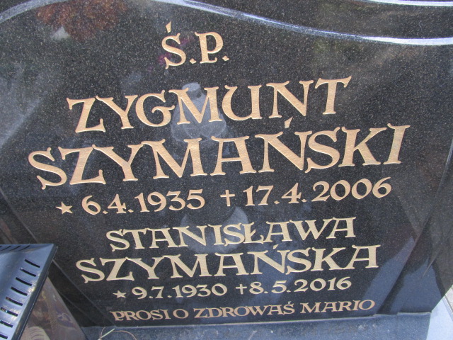 Stanisława szymańska 1930 Gliwice Wójtowa Wieś - Grobonet - Wyszukiwarka osób pochowanych