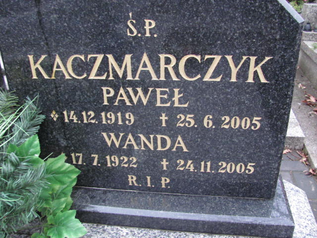 Paweł Kaczmarczyk 1919 Gliwice Wójtowa Wieś - Grobonet - Wyszukiwarka osób pochowanych