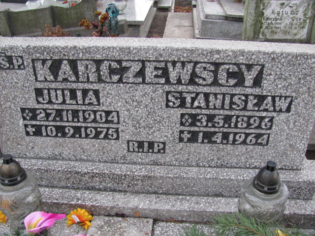 Julia Karczewska 1904 Gliwice Wójtowa Wieś - Grobonet - Wyszukiwarka osób pochowanych