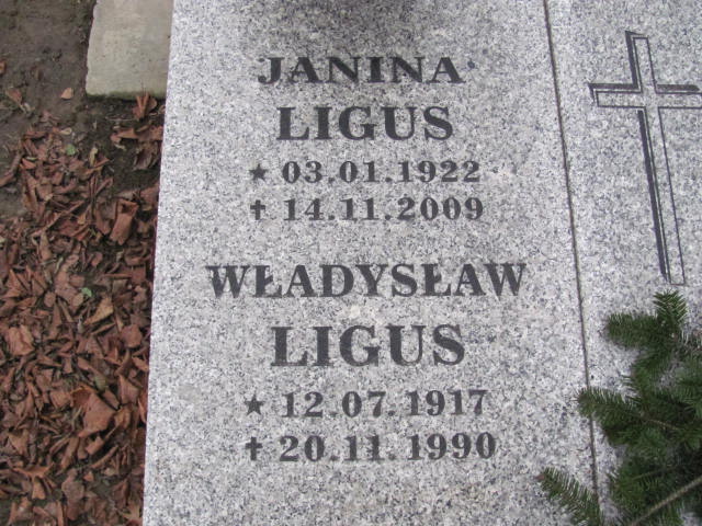 Janina Ligus 1922 Gliwice Wójtowa Wieś - Grobonet - Wyszukiwarka osób pochowanych