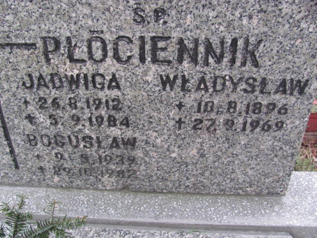 Władysław Płóciennik 1896 Gliwice Wójtowa Wieś - Grobonet - Wyszukiwarka osób pochowanych
