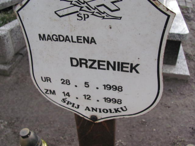 Magdalena Drzeniek 1998 Gliwice Wójtowa Wieś - Grobonet - Wyszukiwarka osób pochowanych