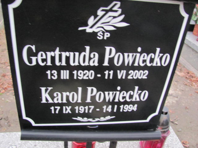 Karol Powiecko 1917 Gliwice Wójtowa Wieś - Grobonet - Wyszukiwarka osób pochowanych