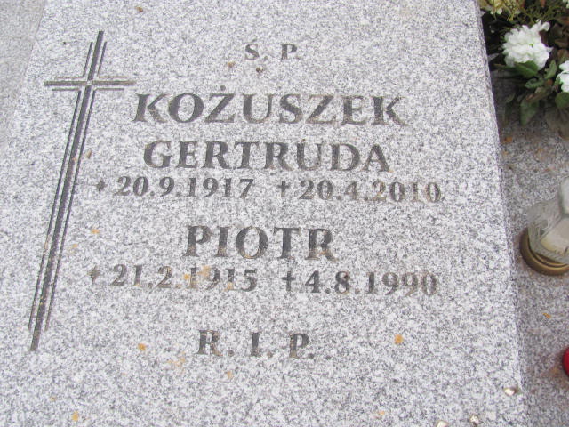 Piotr Kożuszek 1915 Gliwice Wójtowa Wieś - Grobonet - Wyszukiwarka osób pochowanych