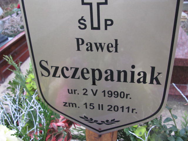 Paweł Szczepaniak 1990 Gliwice Wójtowa Wieś - Grobonet - Wyszukiwarka osób pochowanych