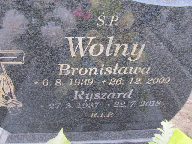 Ryszard wolny 1937 Gliwice Wójtowa Wieś - Grobonet - Wyszukiwarka osób pochowanych