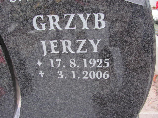 Jerzy Grzyb 1925 Gliwice Wójtowa Wieś - Grobonet - Wyszukiwarka osób pochowanych