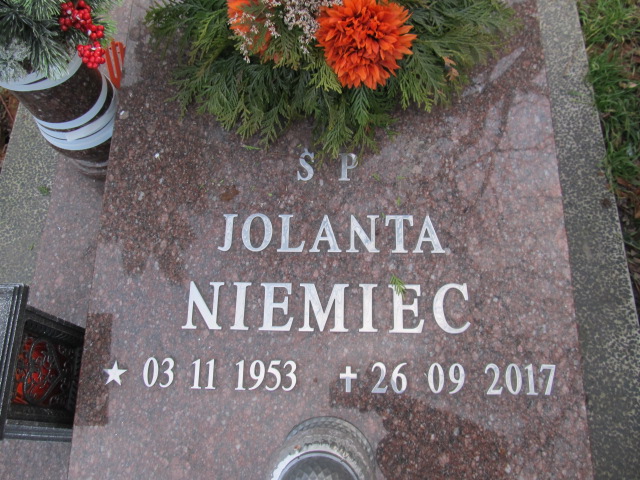 Jolanta niemiec 1953 Gliwice Wójtowa Wieś - Grobonet - Wyszukiwarka osób pochowanych